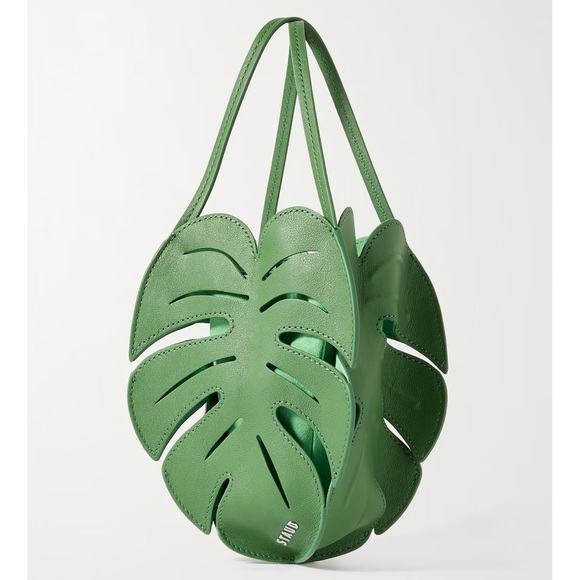 STAUD Palm leaf leather bucket bag - Picture 3 of 10